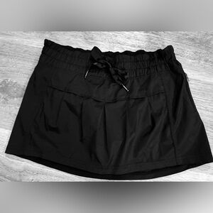 Lululemon Athletica Black Skort with Drawstring